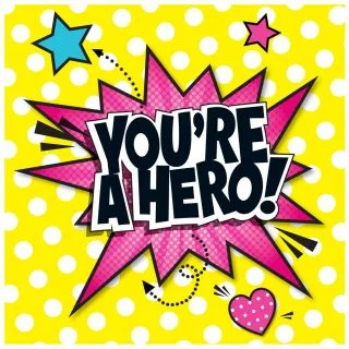 Superhero Girl Lunch Napkins