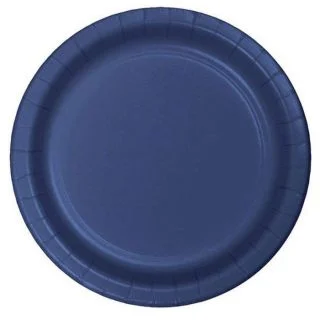 Navy Dessert Plates (8)