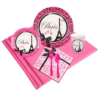 Paris Damask 16 Guest Party Pack