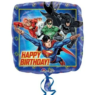 Justice League Happy Birthday Foil Balloon