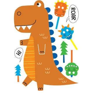 T-Rex Stand Up Photo Props