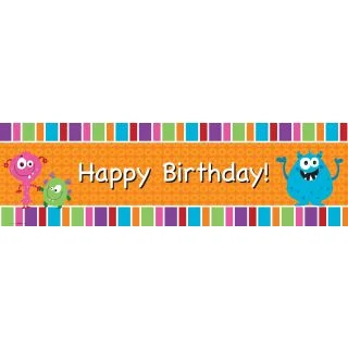 Monsters Birthday Banner