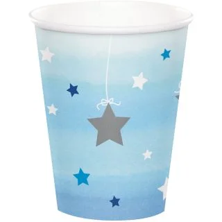 Twinkle Twinkle Little Star Blue 9oz Paper Cups (8)
