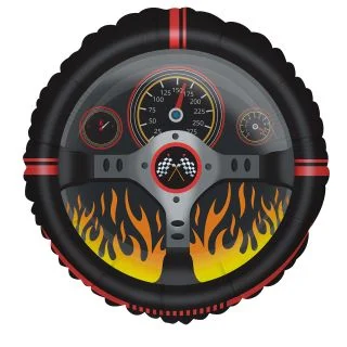 Racecar Racing Party Foil Balloon