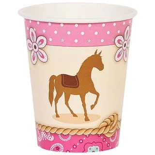 Western Cowgirl Party 9oz Paper Cups (8)