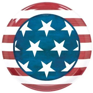 Patriotic Round Platter