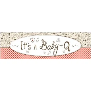 Baby-Q Shower Banner