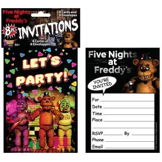 Five Nights at Freddy's Invitations (8)