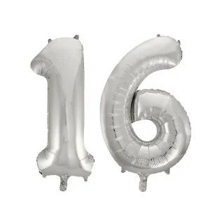 Jumbo Silver Foil Balloons-16