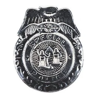 Badge Police Silver