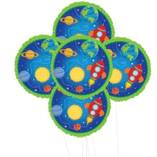 Rocket to Space 5pc Foil Balloon Kit