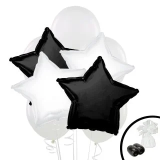 Black White Balloon Bouquet