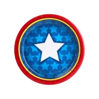 Mighty Girl Power Dessert Plate (8 Count)