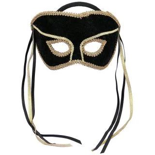 Black and Gold Masquerade Mask