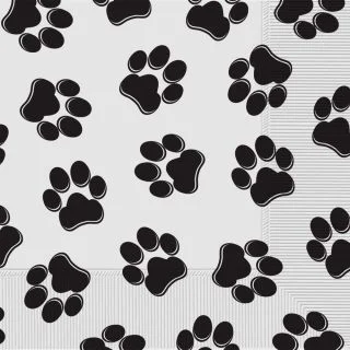 Paw Print Lunch Napkins (16)