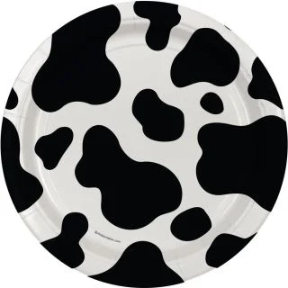 Cow Print 7" Plate (8)