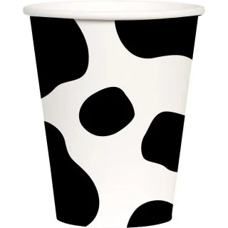 Cow Print 9oz Paper Cups (8)