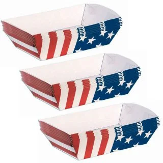 Patriotic Paper Trays (6 Count)