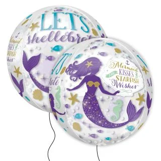 Mermaid Wishes 16" Orbz Balloon (1)
