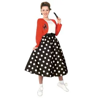 Polka Dot Rocker Costume for Adult