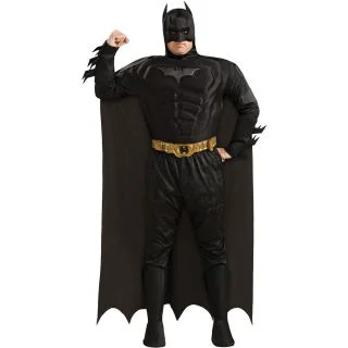 Dlx Dark Knight Muscle Chest Batman Plus Adult Costume