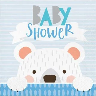Baby Shower Bear Luncheon Napkin (16)