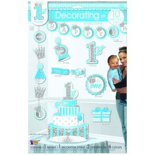 1st Birthday Blue Decorating Kit (10)