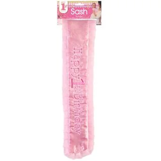 1st Birthday Pink Sash (1)