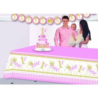 1st Birthday Pink Tablecover (1)
