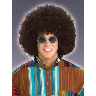 Adult's Black Jumbo Afro