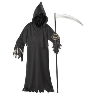 Grim Reaper Deluxe with Vinyl Hands Child Costume
