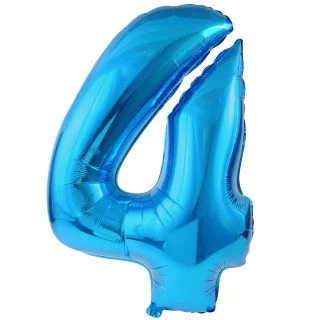 Mylar Blue Number Balloons (each)