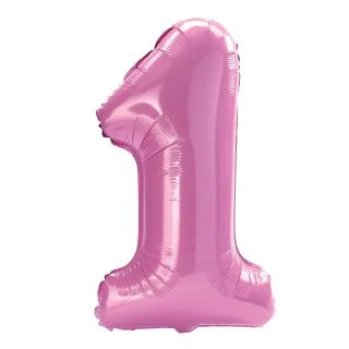 Pink 1 Jumbo Foil Balloon