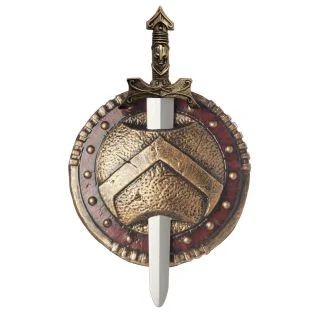 Spartan Combat Shield and Sword