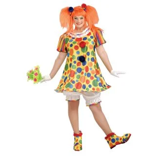Adult Plus Giggles the Clown Costume
