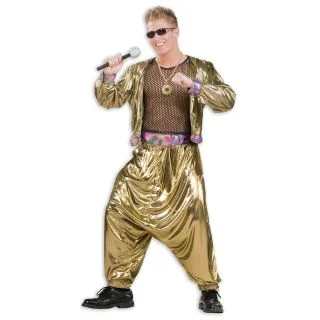 Video Super Star 80s Men's Costume