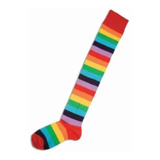 Unisex Adult Multi Colored Clown Socks