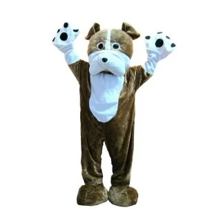 Adult Unisex Bulldog Mascot Costume