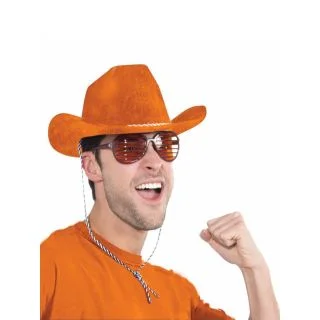 Orange Cowboy Deluxe Hat