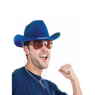Blue Cowboy Deluxe Hat