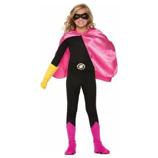 Super Hero Cape Pink Costume for Kids