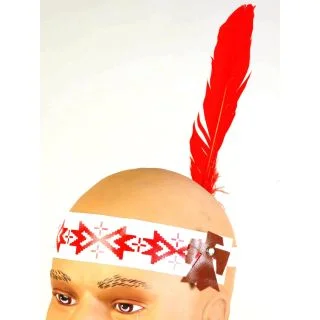 Native American Head Band with Feather