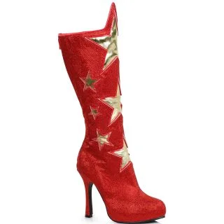Red Women's Superhero Star Boots