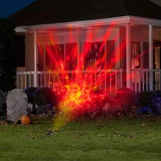 Red and Yellow Fire and Ice Projection Light
