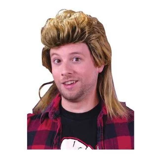 Adult Blond Mullet Wig