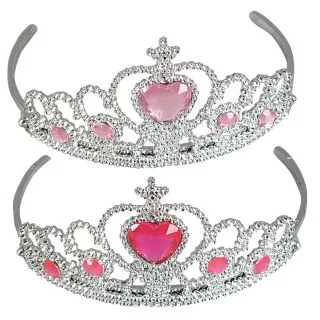 Tiara with Pink Heart Jewel One size