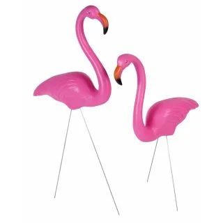 25" Flamingo Lawn Decoration (Set of 2)