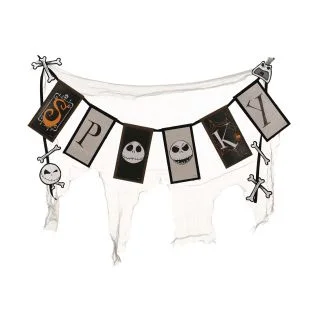 The Nightmare Before Christmas Spooky Cheesecloth Banner (36" Long)