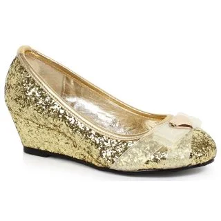 Princess Glitter Shoe w/Heart Decor Child