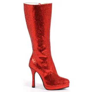 Red Glitter Boots